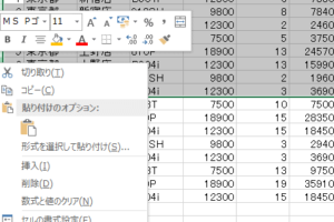 行や列を非表示のまま貼り付けるには見えるセル（可視セル）をコピー