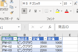 表をテーブルに変換したら制限されること