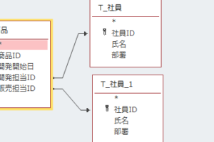 複数フィールドを他テーブルの同じフィールドへ結合するクエリの作成