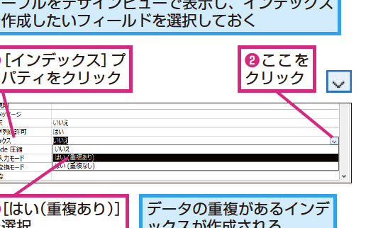 ACCESS インデックスとは