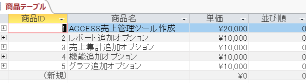 ACCESS 更新クエリの使い方（他のテーブルを用いた更新含む）