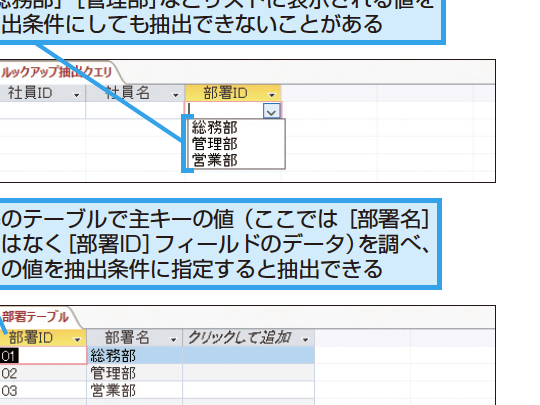 Accessのテーブルでデータが存在するのに検索されないときの対処方法